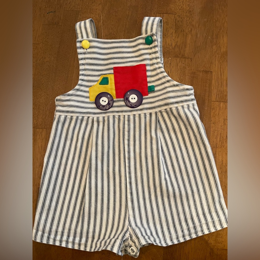 90’s vintage truck romper 12 months